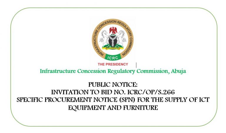 INVITATION TO BID FOR THE SUPPLY OF ICT EQUIPMENT AND FURNITURE